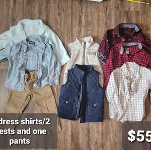 Button downs, vests and slacks